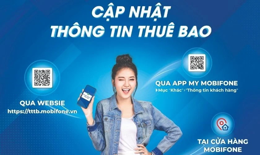 Cách cập nhật thông tin thuê bao MobiFone online tại nhà