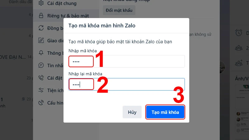 Cách cài đặt mật khẩu Zalo trên điện thoại, máy tính bảo mật tin nhắn - Thegioididong.com