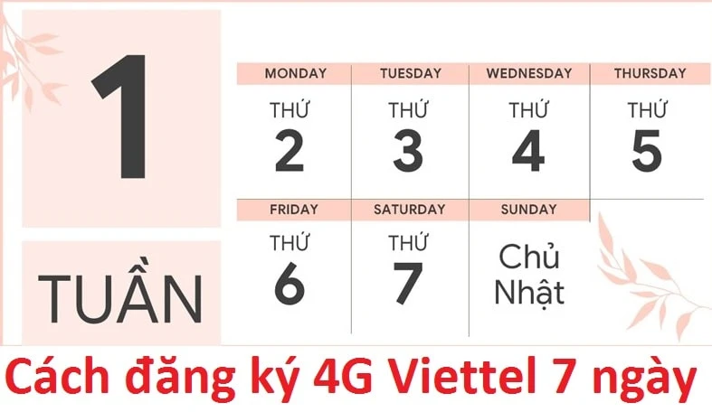 Gói Cước 4g Viettel 7 ngày