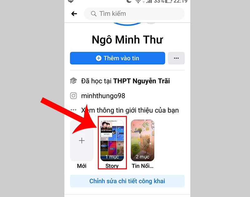 Cách tạo story nổi bật trên Facebook bằng điện thoại cực nhanh - Thegioididong.com
