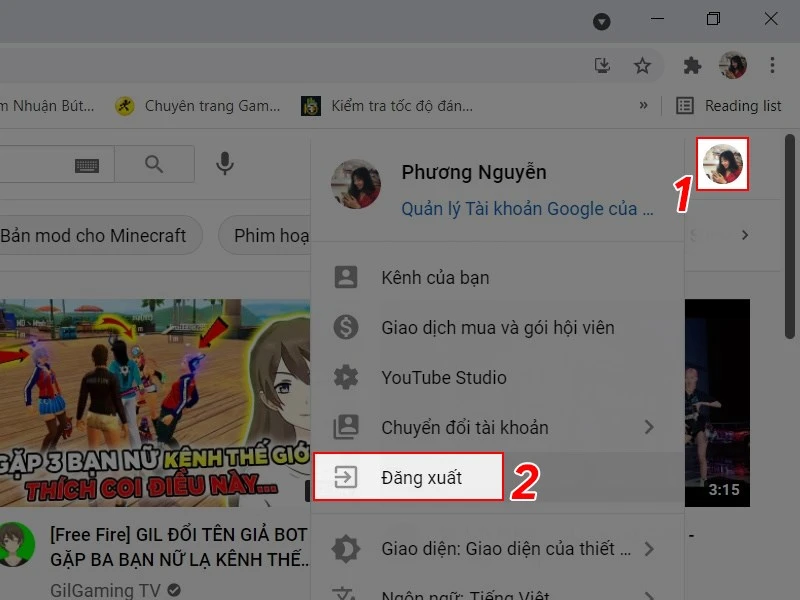 Cách đăng xuất tài khoản YouTube trên điện thoại, máy tính dễ thực hiện