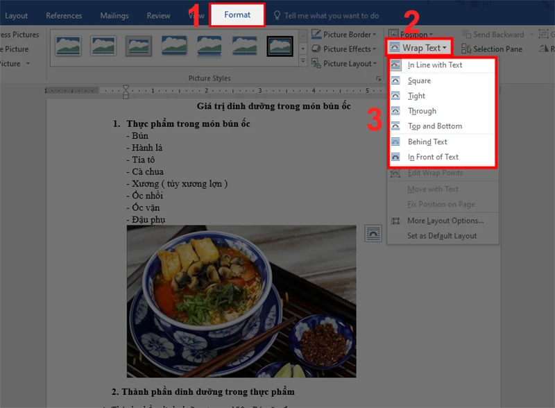 3 cách xoay, thay đổi vị trí, di chuyển ảnh trong Word nhanh nhất