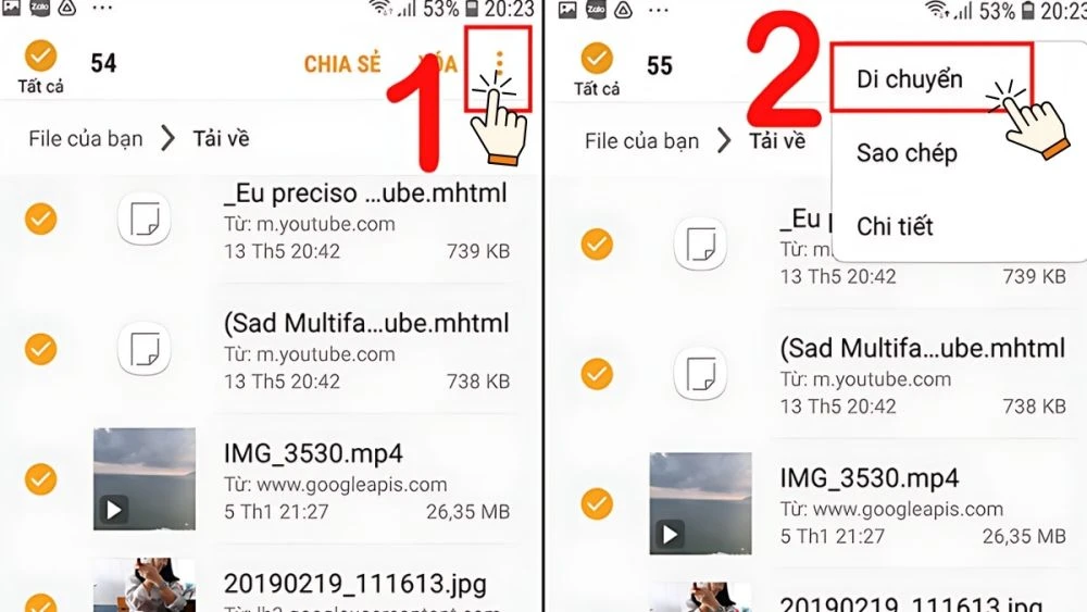 Cách chuyển dữ liệu từ Android sang Android nhanh chóng