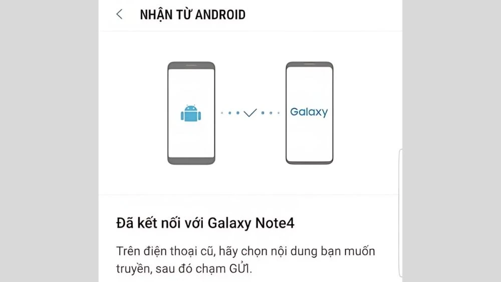 Cách chuyển dữ liệu từ Android sang Android nhanh chóng