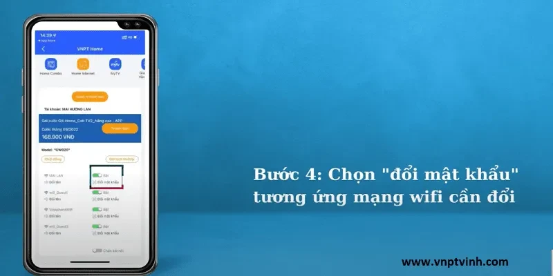 Hướng dẫn đổi mật khẩu wifi VNPT trên My VNPT thành công 100%