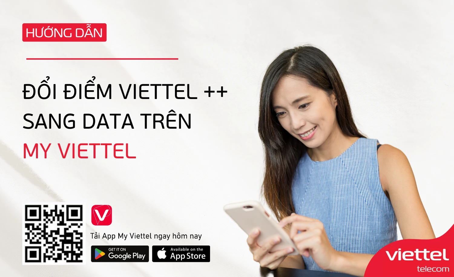 Hướng dẫn đổi điểm Viettel ++ sang Data trên My Viettel