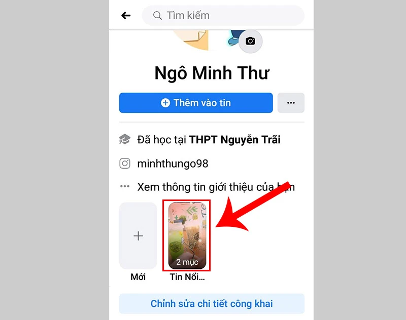 Cách tạo story nổi bật trên Facebook bằng điện thoại cực nhanh - Thegioididong.com