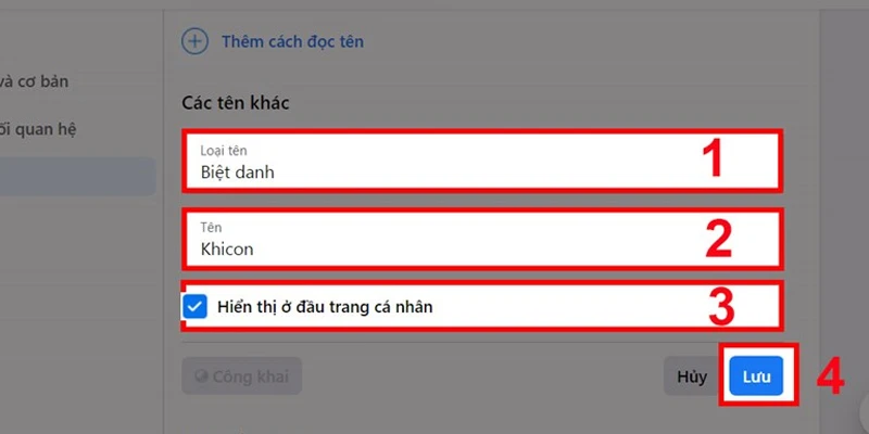 Các thao tác đặt, xóa biệt danh trên Facebook cực đơn giản mà không phải ai cũng biết