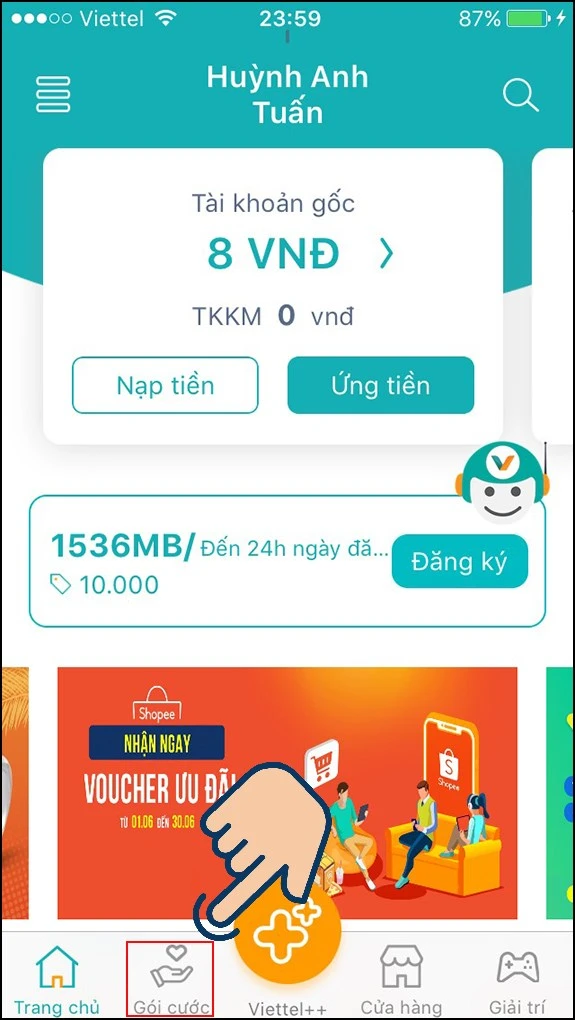 Cách đăng ký các gói cước 4G phổ biến của Viettel vô cùng đơn giản