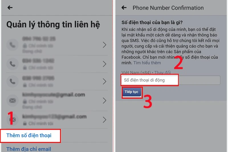 Cách thêm, đổi số điện thoại trên Facebook đơn giản, an toàn