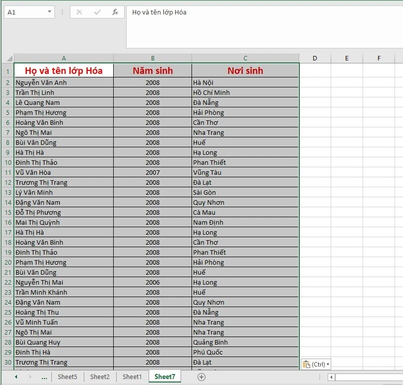 Hướng dẫn cách copy Excel giữ nguyên định dạng siêu đơn giản