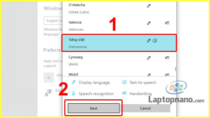 Hướng dẫn cách cài đặt ngôn ngữ tiếng việt cho máy tính win 10