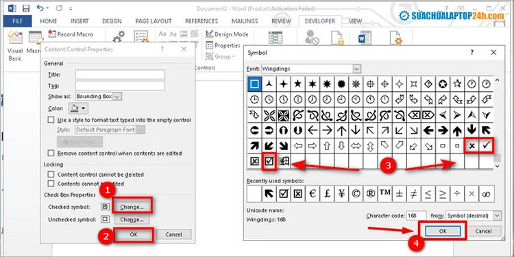 2 cách chèn, đánh dấu tích trong Word đơn giản chỉ từ 2 bước