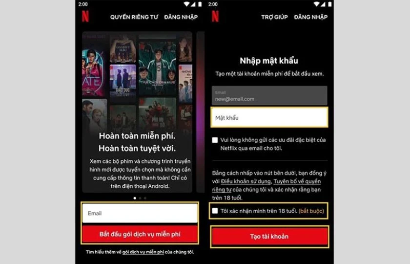 Netflix Free | Trải nghiệm xem Netflix miễn phí trên điện thoại