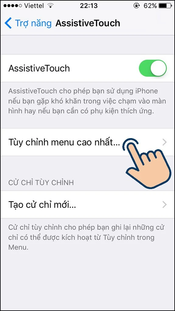 Hướng dẫn cách mở nút home ảo trên iPhone vô cùng đơn giản