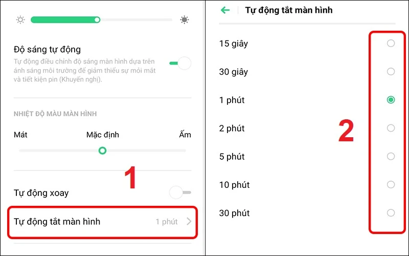 Cách cài đặt thời gian tắt màn hình điện thoại Android đầy đủ nhất - Thegioididong.com