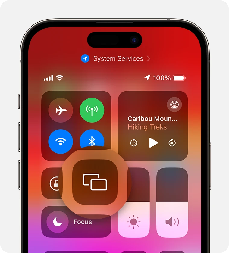 Sử dụng AirPlay để phát trực tuyến video hoặc phản chiếu màn hình iPhone hoặc iPad