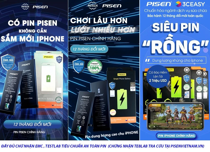 Pin iPhone i14 Pro - Pin chuẩn gốc - 3200mAh