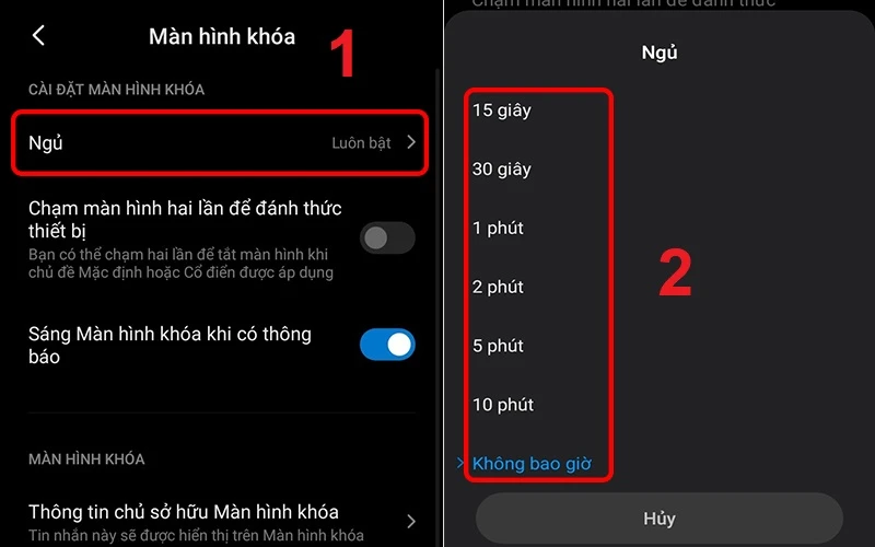 Cách cài đặt thời gian tắt màn hình điện thoại Android đầy đủ nhất - Thegioididong.com