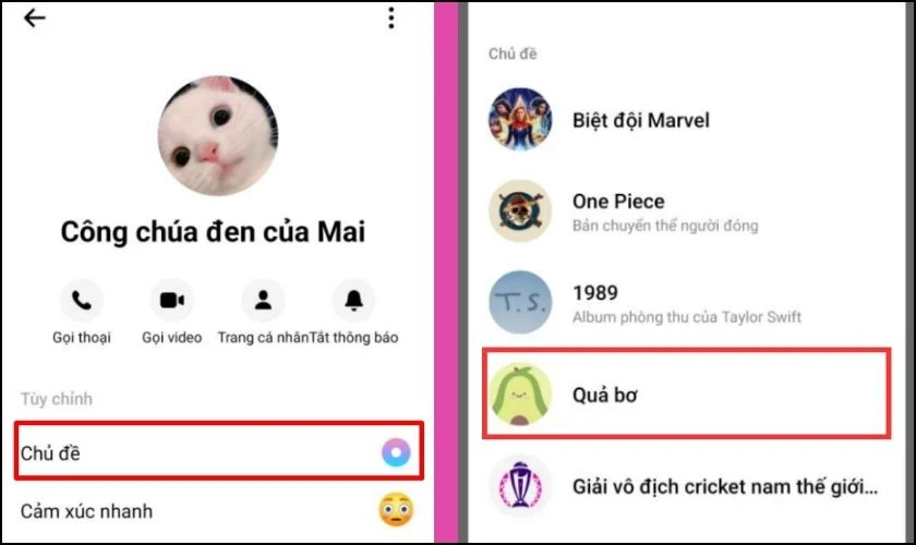 Cách thay đổi ảnh nền Messenger trên iPhone, Android và PC