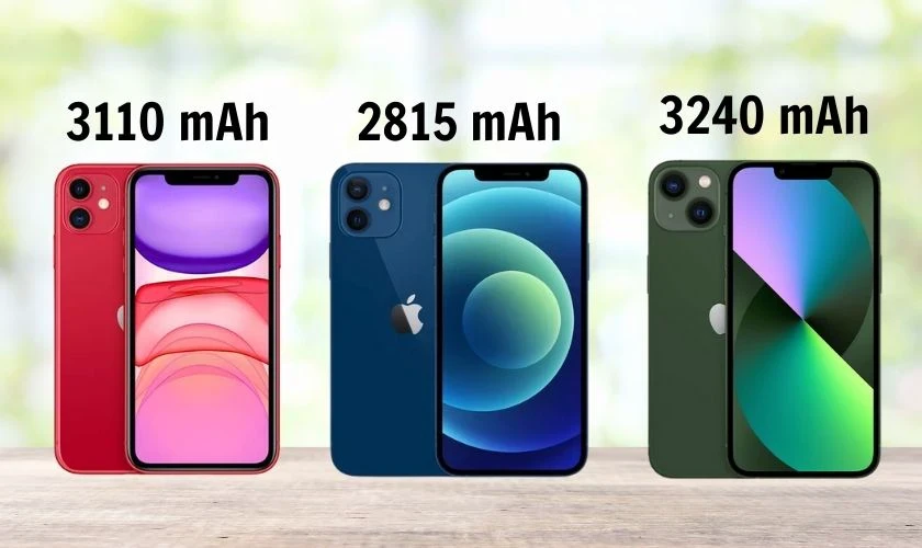 So sánh các dòng iPhone 11, 12, 13 chi tiết