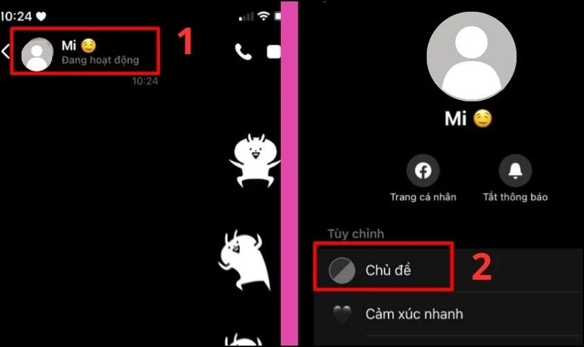 Cách thay đổi ảnh nền Messenger trên iPhone, Android và PC