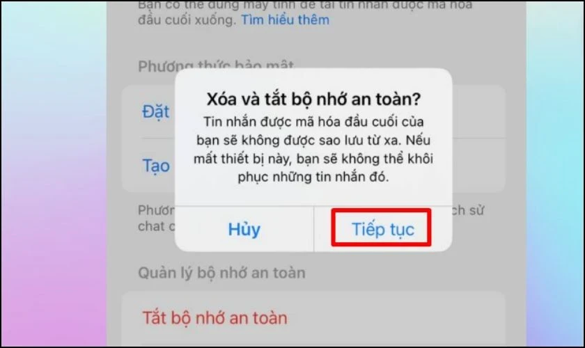 Cách tắt mã hoá đầu cuối trên Messenger chỉ trong 3s