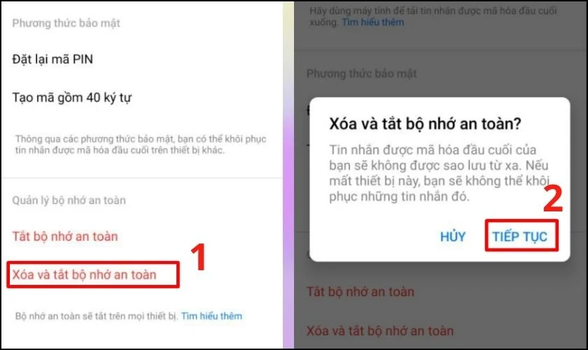 Cách tắt mã hoá đầu cuối trên Messenger chỉ trong 3s