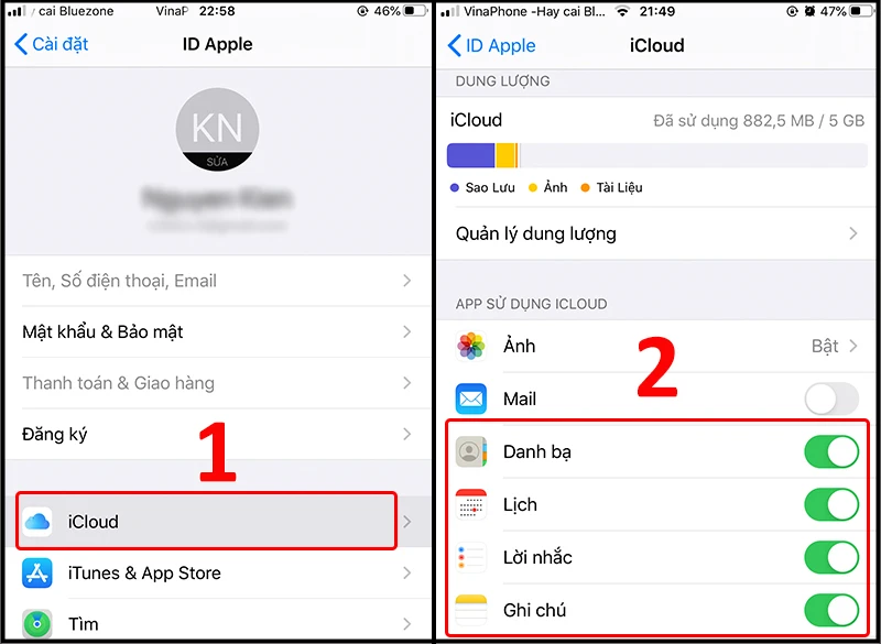 Cách tắt iCloud, xóa dữ liệu đồng bộ iCloud trên iPhone, iPad đơn giản - Thegioididong.com