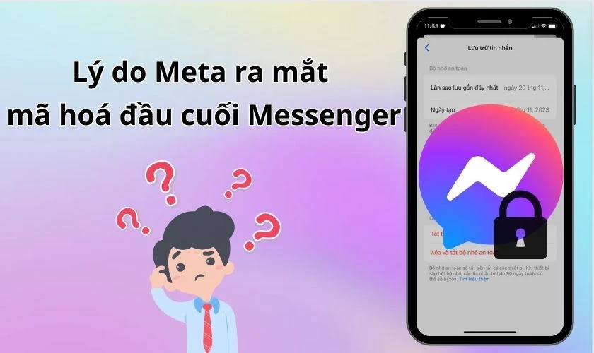 Cách tắt mã hoá đầu cuối trên Messenger chỉ trong 3s