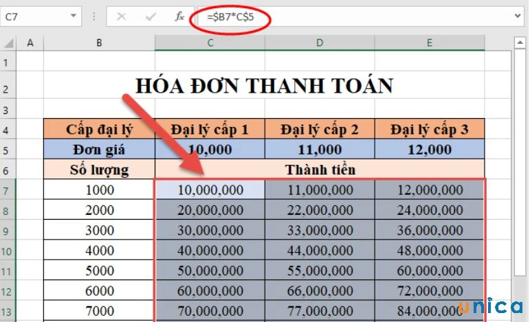 Hướng dẫn cách cố định hàm trong excel đơn giản, nhanh chóng