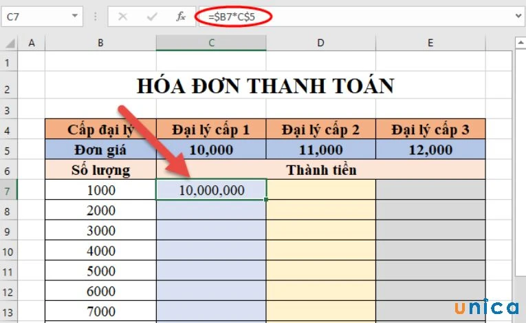 Hướng dẫn cách cố định hàm trong excel đơn giản, nhanh chóng