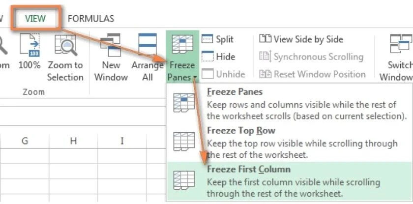 Hướng dẫn nhanh cố định dòng, cột trong Excel 2003 2010 2016