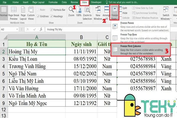 Hướng dẫn cách cố định ô trong Excel nhanh chóng nhất