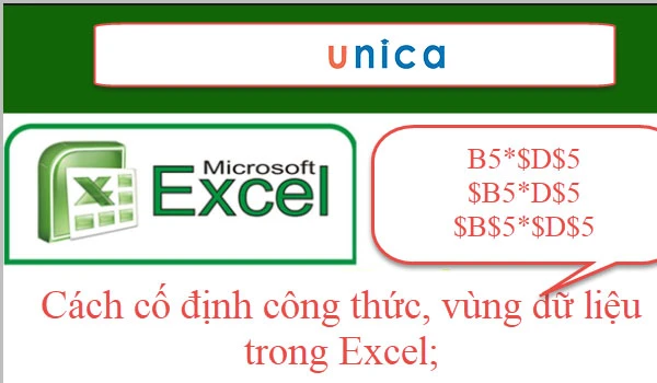 Hướng dẫn cách cố định hàm trong excel đơn giản, nhanh chóng