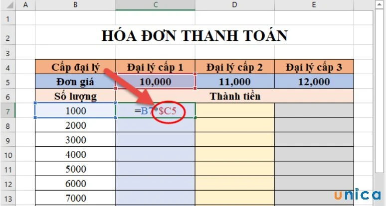 Hướng dẫn cách cố định hàm trong excel đơn giản, nhanh chóng