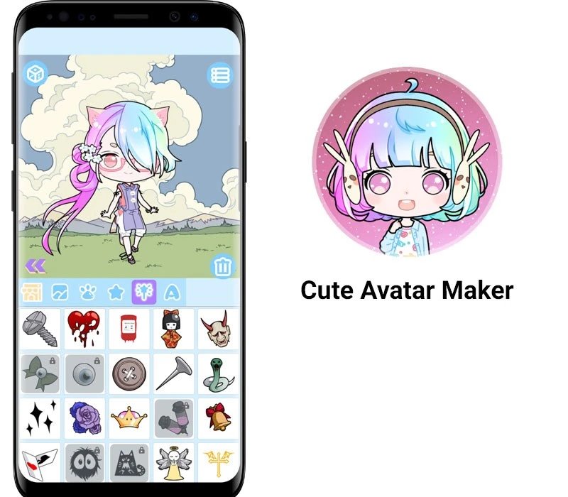 Cute Avatar Maker - Tạo ảnh hoạt hình chibi dễ thương