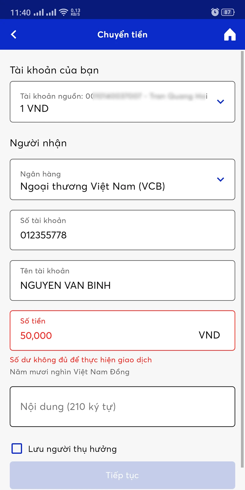 Hướng dẫn sử dụng ứng dụng MB Bank: Xem số dư, chuyển khoản miễn phí