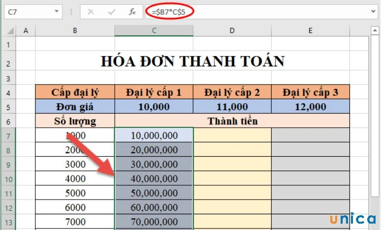 Hướng dẫn cách cố định hàm trong excel đơn giản, nhanh chóng