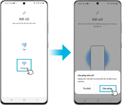 Cách chuyển dữ liệu từ Samsung sang Samsung với Smart Switch