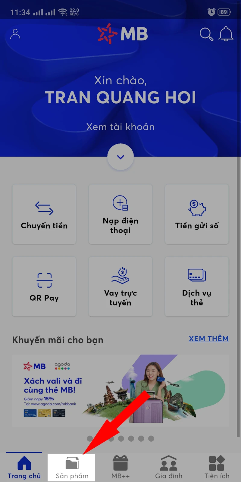 Hướng dẫn sử dụng ứng dụng MB Bank: Xem số dư, chuyển khoản miễn phí