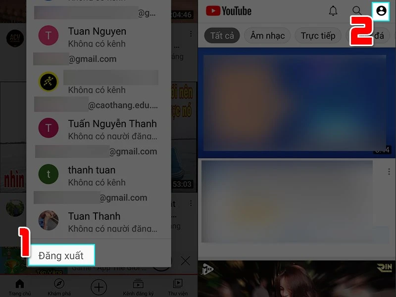 Cách đăng xuất tài khoản YouTube trên điện thoại, máy tính dễ thực hiện