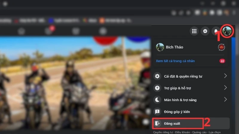 Cách đăng xuất Facebook trên điện thoại, máy tính, các thiết bị từ xa - Thegioididong.com