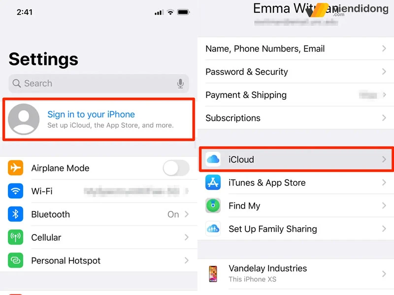 Cách đăng nhập, đăng xuất iCloud trên iPhone/iPad vô cùng nhanh chóng