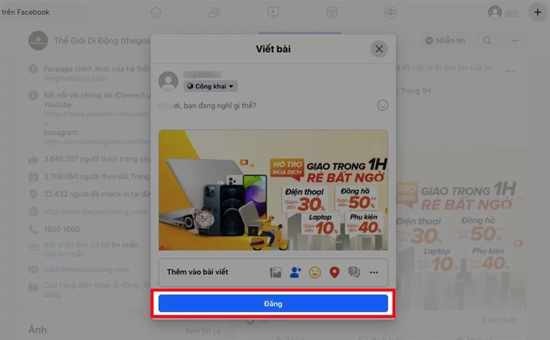 Cách chia sẻ bài viết công khai trên Facebook cực nhanh, cực đơn giản