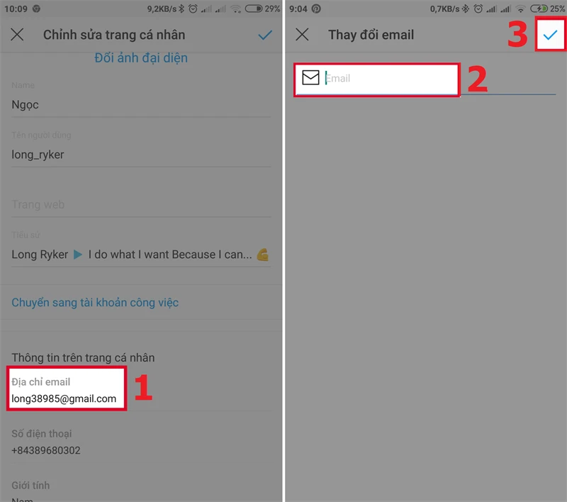 Cách đổi tên, số điện thoại, địa chỉ email trên Instagram đơn giản nhất
