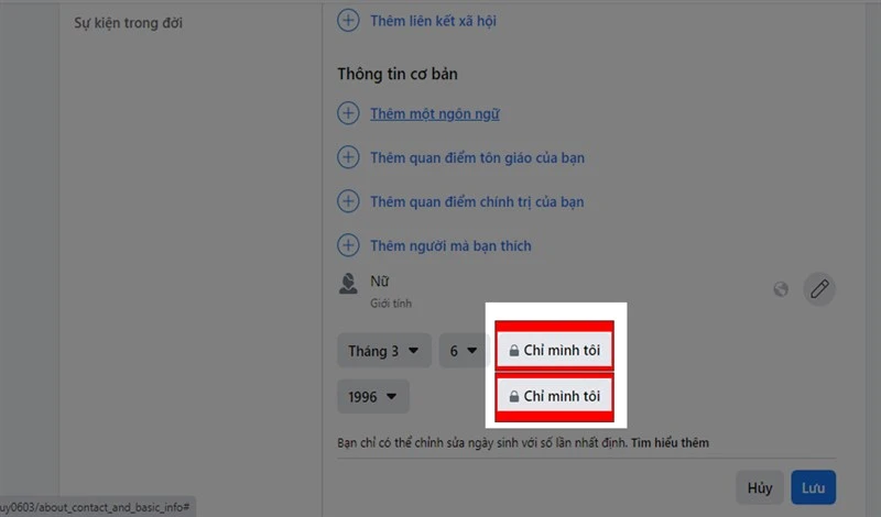 Cách tắt thông báo sinh nhật, ẩn, đổi ngày sinh Facebook