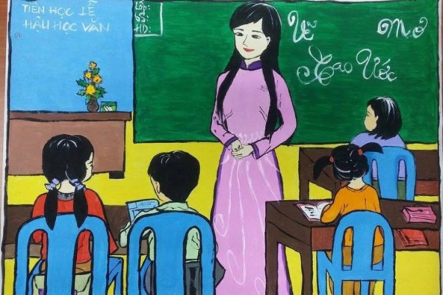 Vẽ tranh tặng mẹ ngày 20/10 đầy ý nghĩa