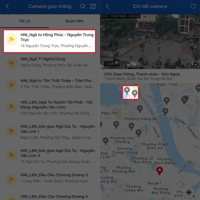 Xem nhanh camera giao thông ở Hà Nội qua điện thoại siêu dễ dàng