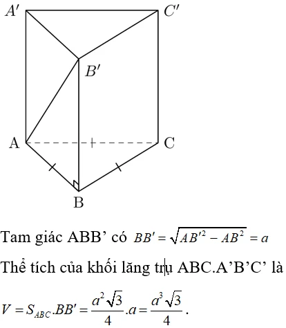 Công Thức Tính Thể Tích Khối Lăng Trụ Đứng Và Bài Tập Vận Dụng